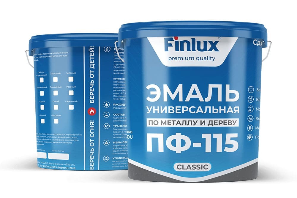 Универсальная эмаль Finlux ПФ-115 Classic Универсальная эмаль Finlux ПФ-115 Classic